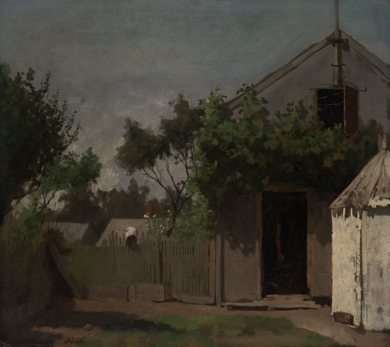 Der Hinterzaun von Eastman Johnson
