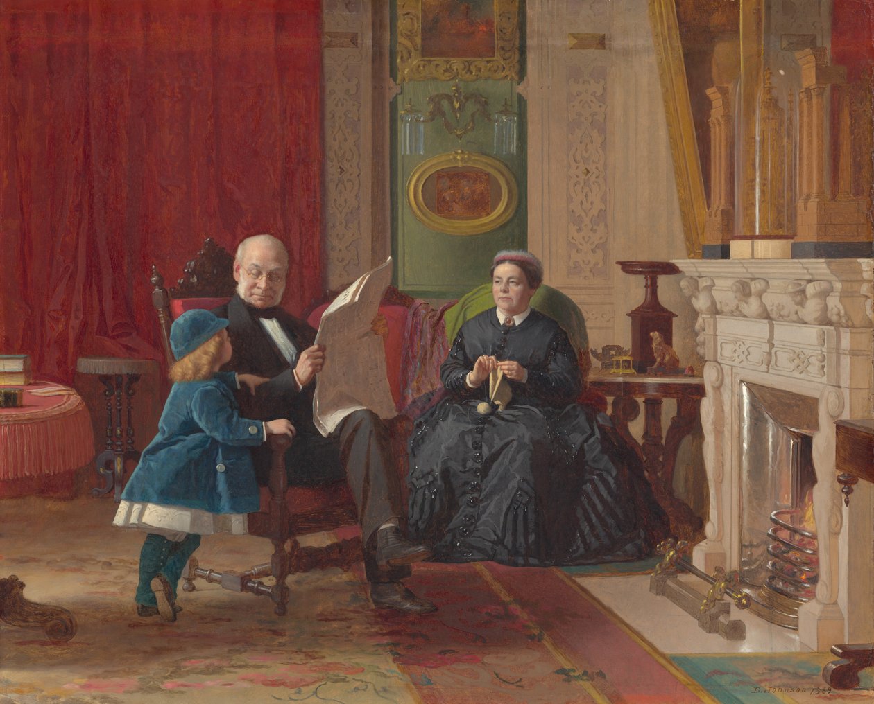 Die Familie Brown, 1869 von Eastman Johnson