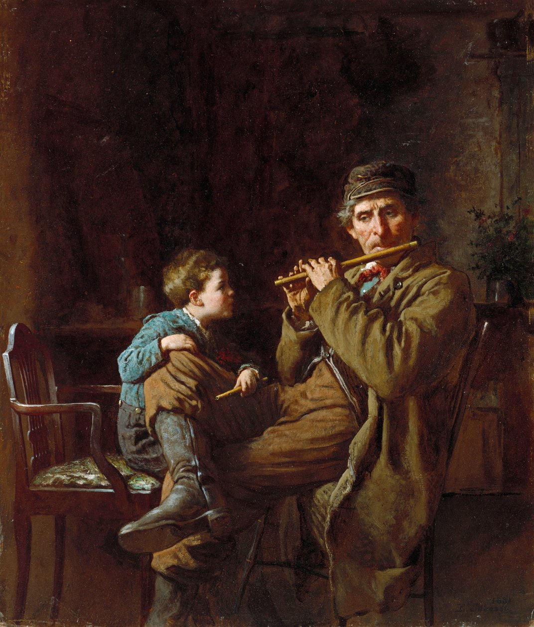 Der eifrige Schüler von Eastman Johnson