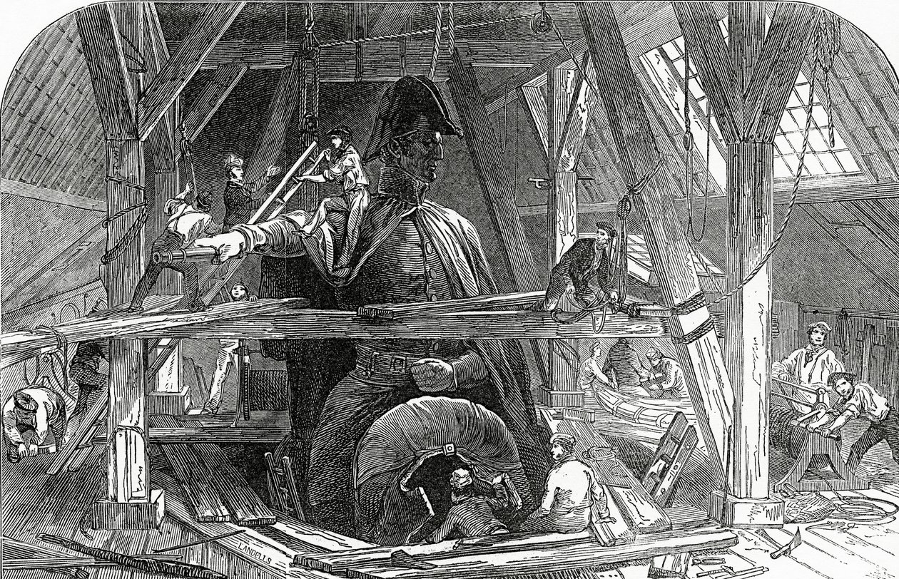 Mr. Wyatts Gießerei, veröffentlicht in The Illustrated London News, 11. Juli 1846 von Ebenezer Landells