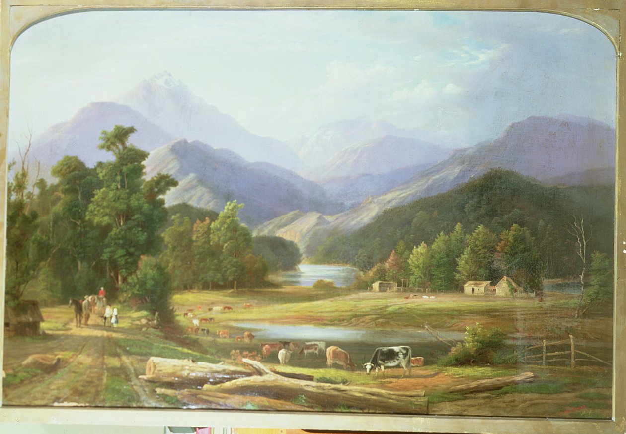 Neuseeländische Landschaft, 1872 von Ebenezer Wake Cook