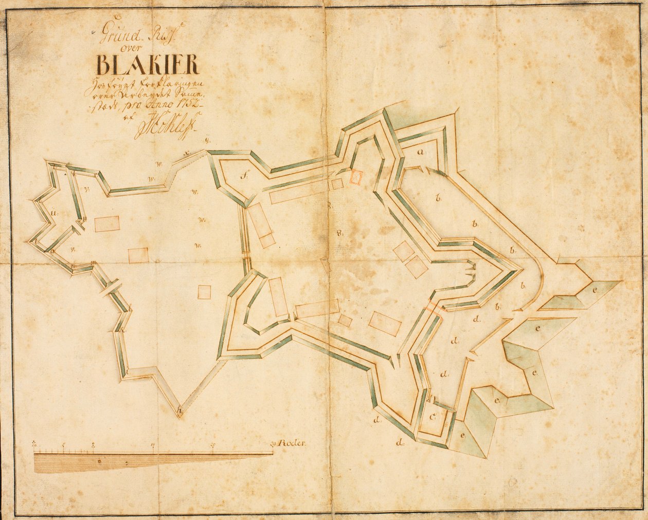 Grundriss über Blakier von Eckleff