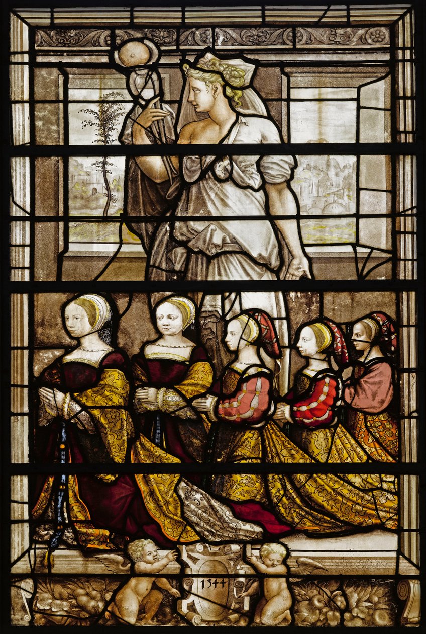 Glasfenster der Töchter des Connétable Anne de Montmorency von Ecole française