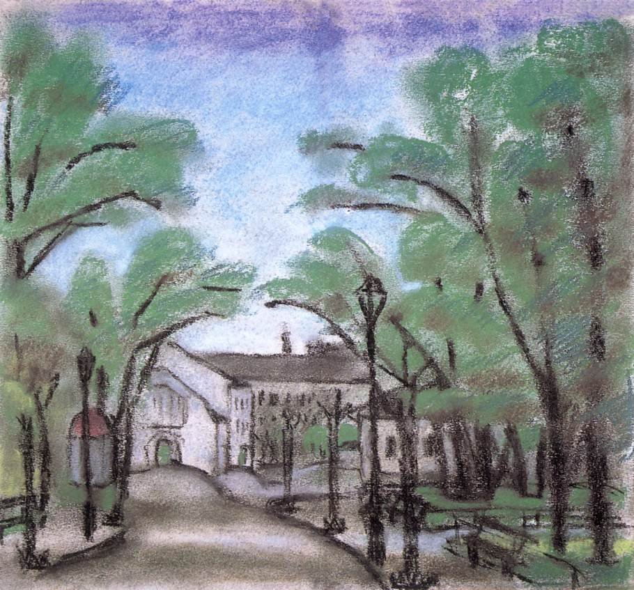 Weg im Park von Ede Bohacsek