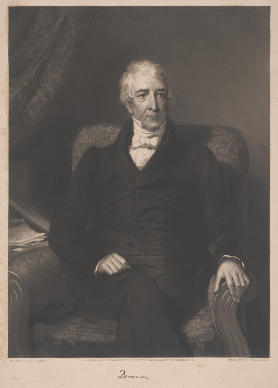 Thomas Denman, graviert von William Walker, 1849 von Eden Upton Eddis