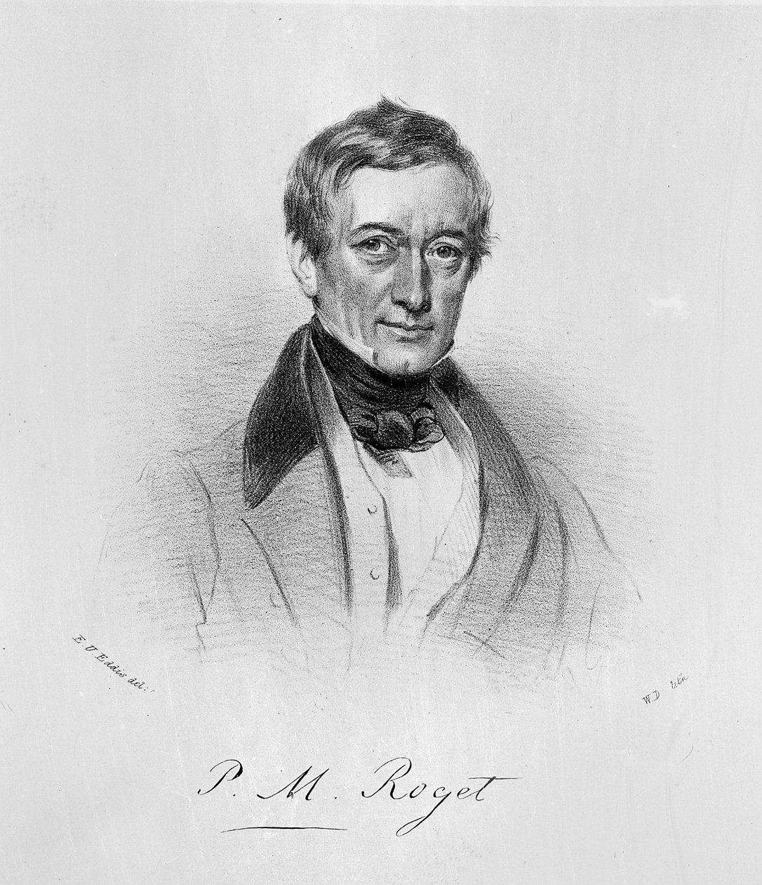 P.M. Roget, ca. 1835 (Lithographie) von Eden Upton (after) Eddis