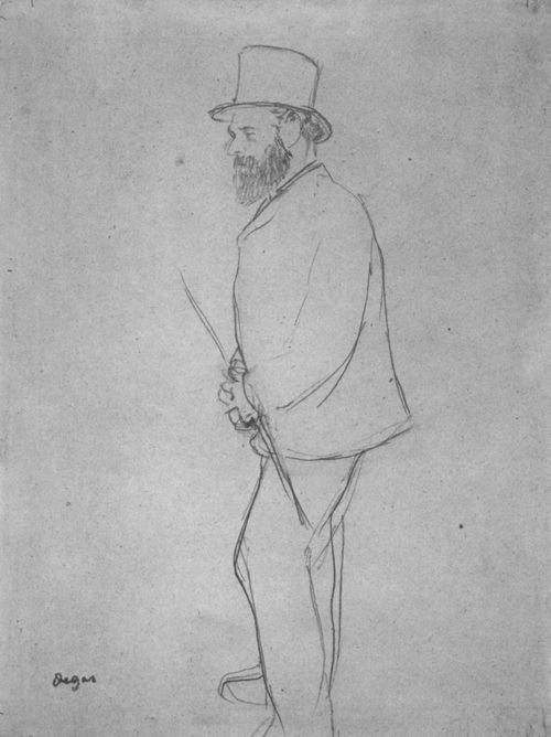 Edouard Manet beim Rennen von Edgar Degas