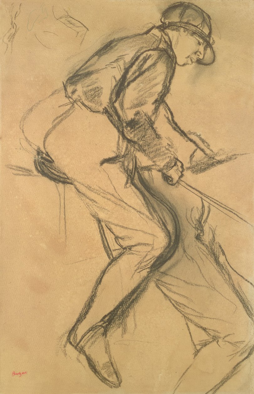 Ein Jockey von Edgar Degas