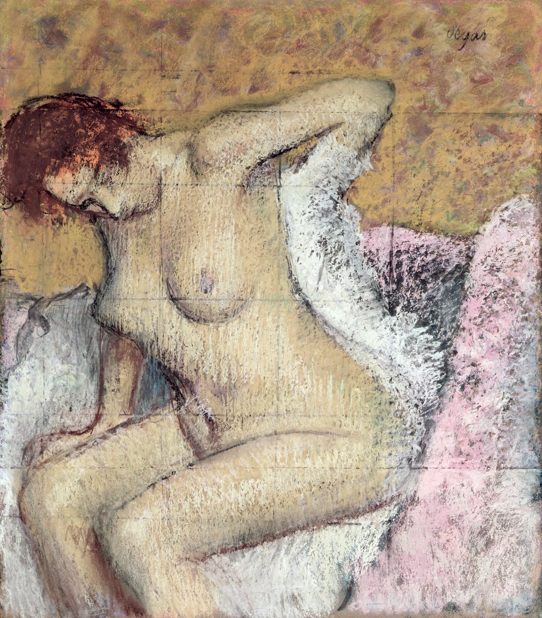 Nach dem Bad von Edgar Degas
