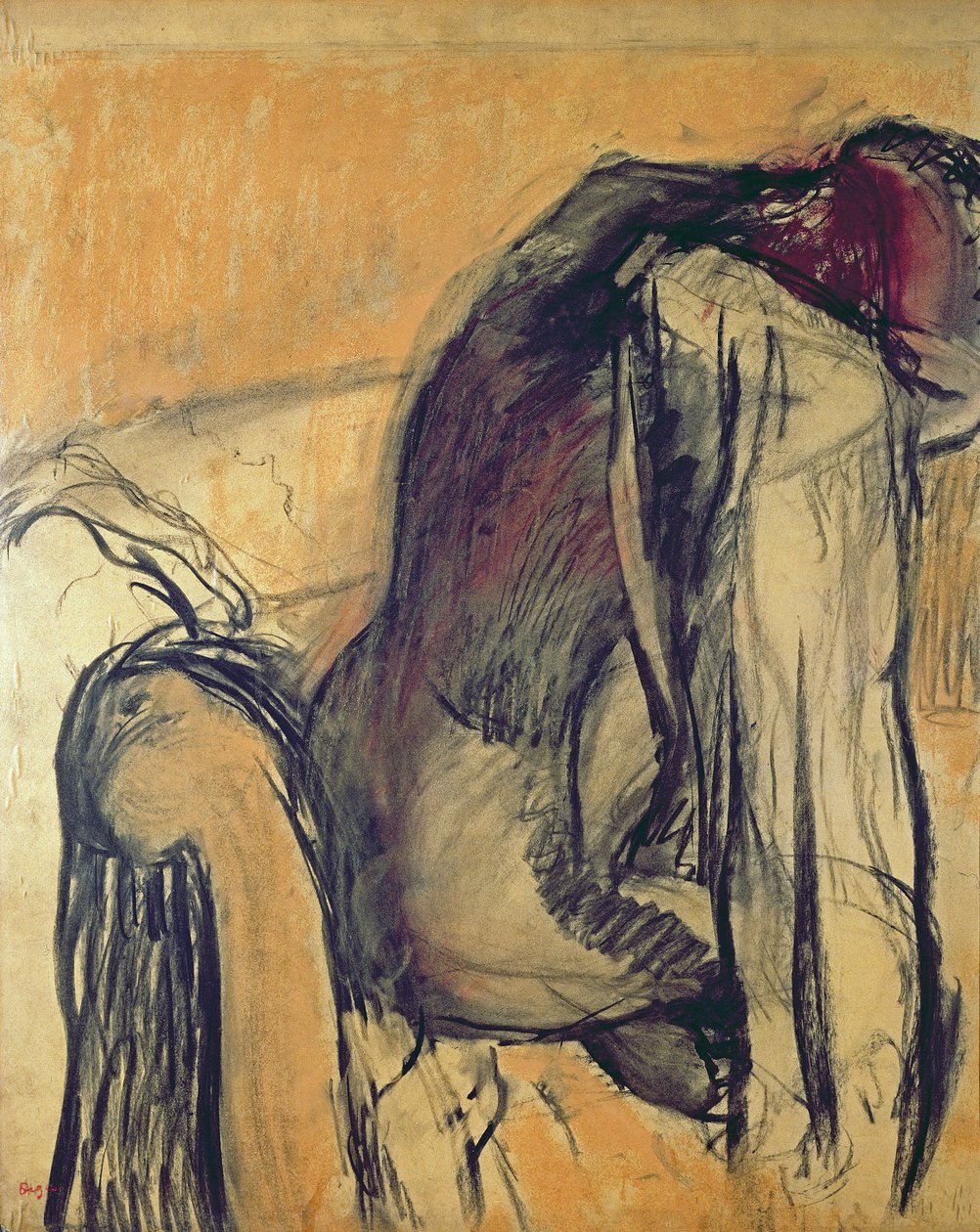 Nach dem Bad, 1905-7 von Edgar Degas