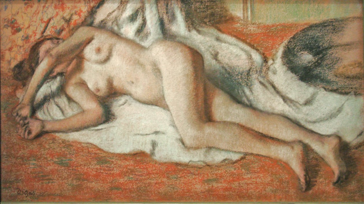 Liegende Badende von Edgar Degas