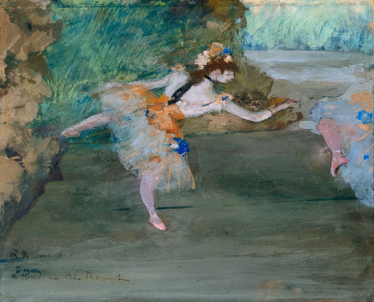 Tänzerin auf der Bühne von Edgar Degas