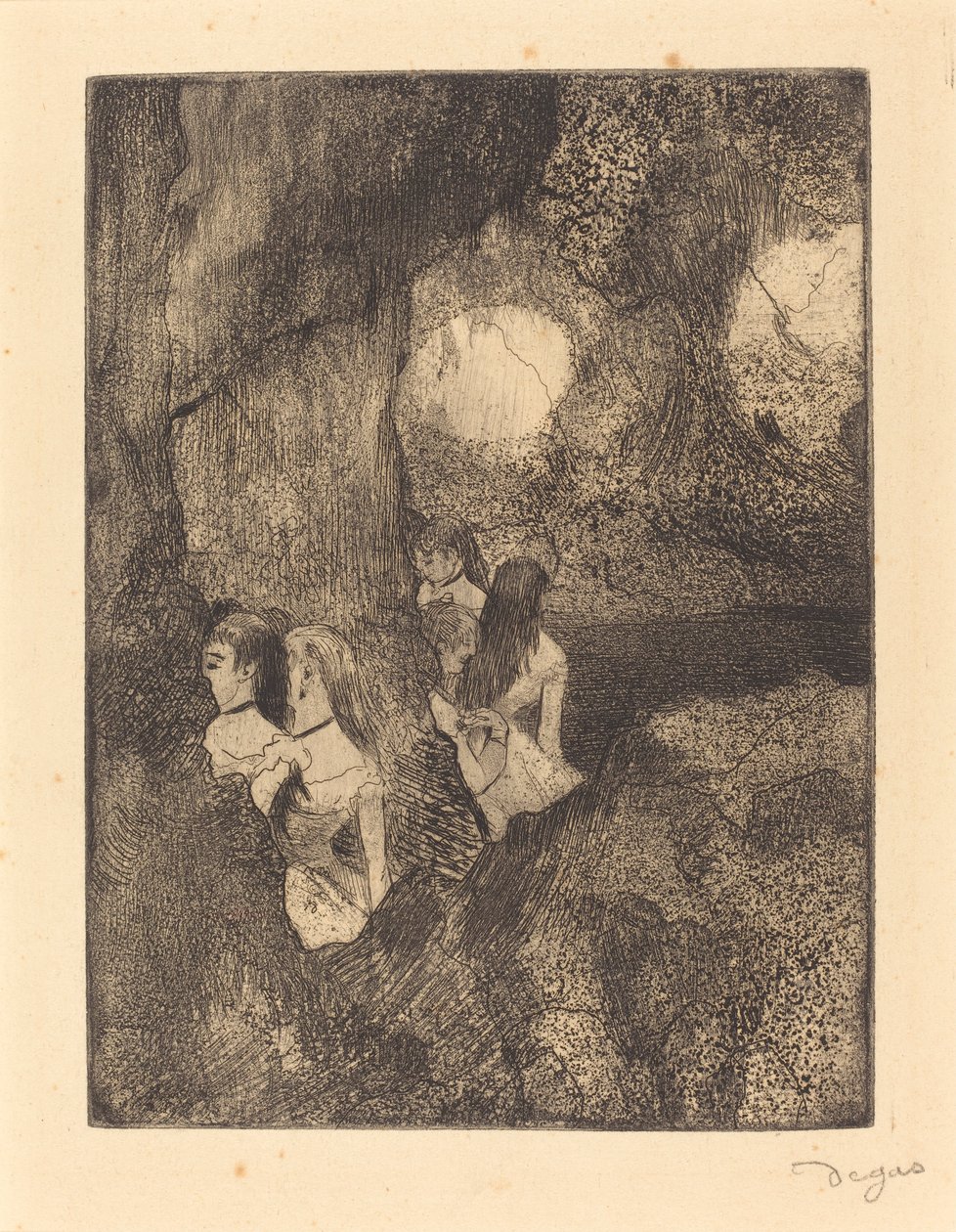 Tänzerinnen in den Kulissen von Edgar Degas
