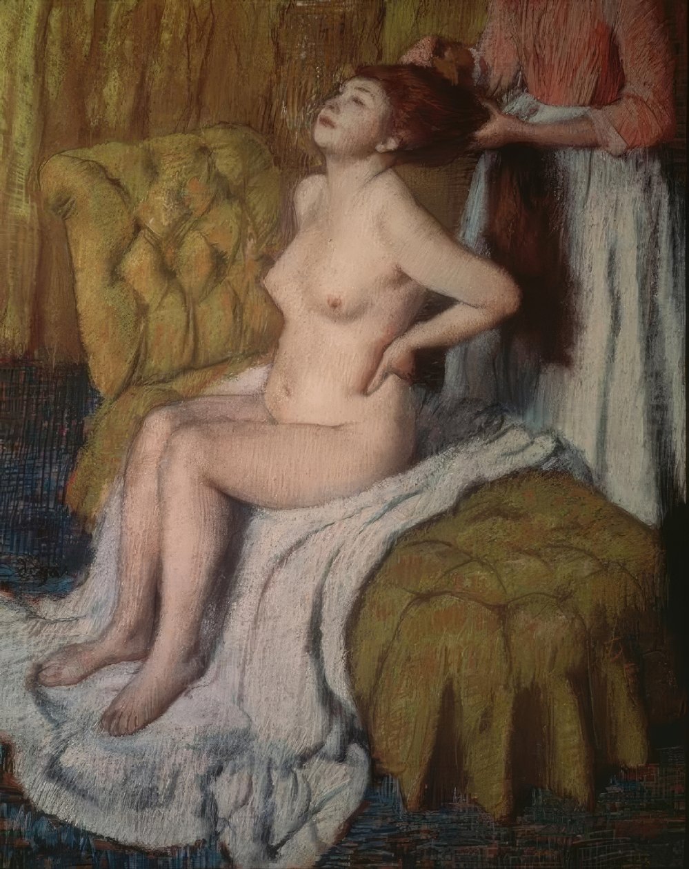 Eine Frau lässt sich kämmen von Edgar Degas