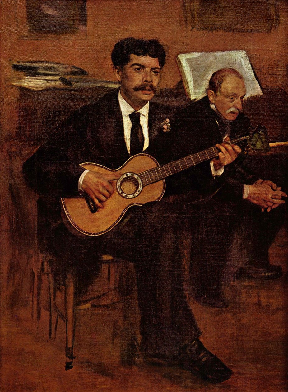 Lorenzo Pagans und Auguste de Gas von Edgar Degas