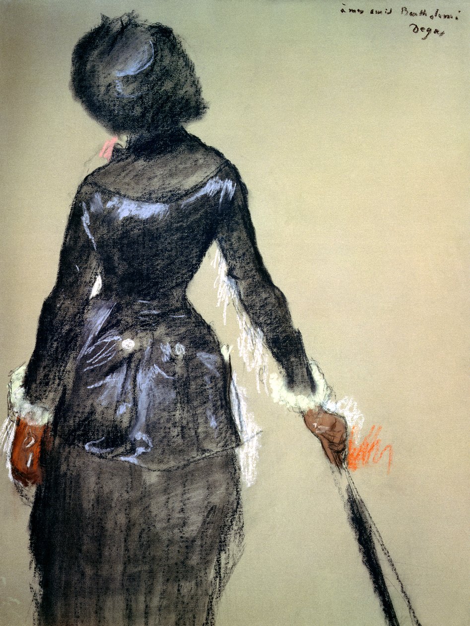 Mary Cassatt im Louvre von Edgar Degas