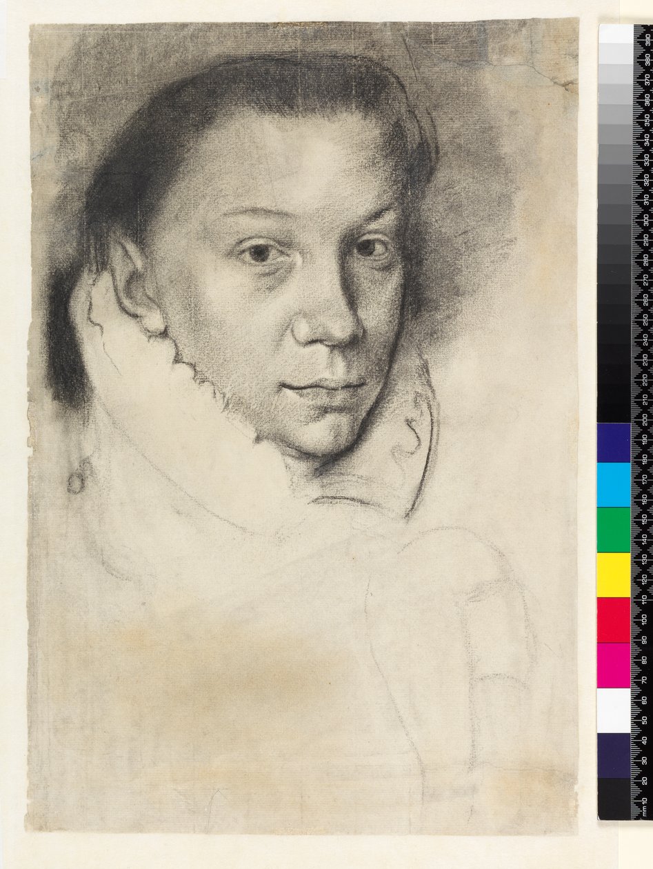 PD.22-1978 Elisabeth de Valois (nach Anthonis Mor oder Moro), um 1880 von Edgar Degas