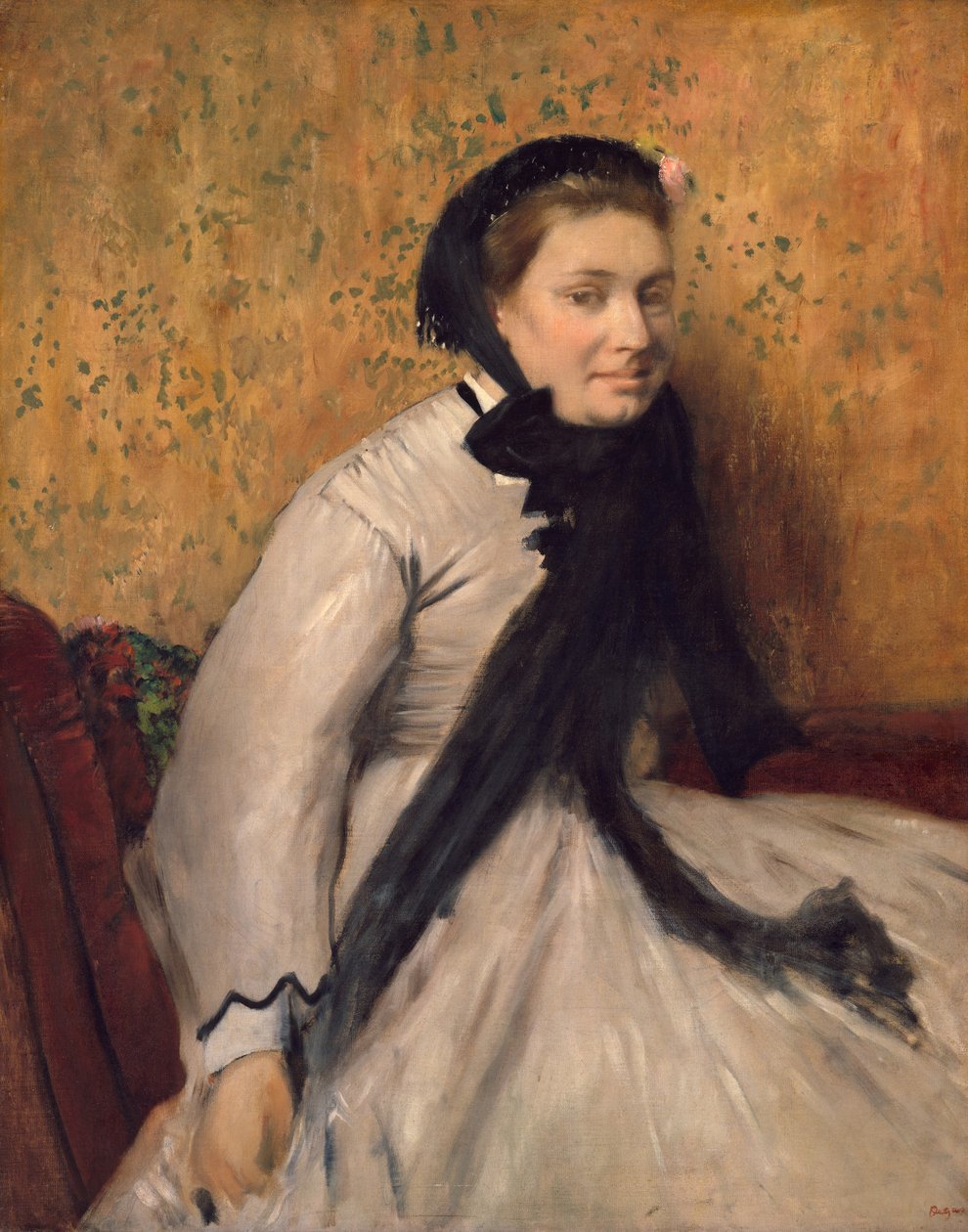 Porträt einer Frau in Grau von Edgar Degas