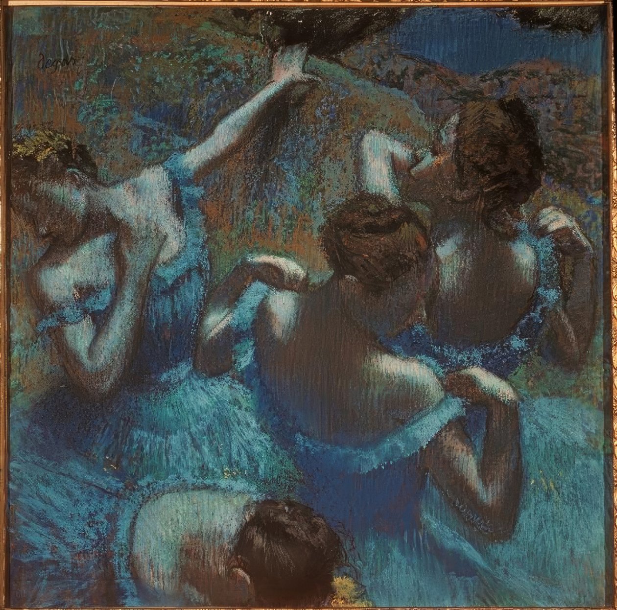 Tänzerinnen in Blau von Edgar Degas