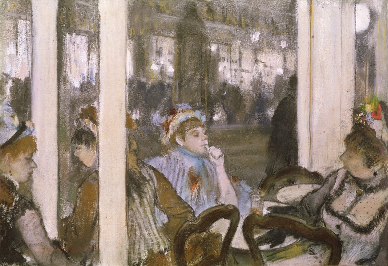 Frauen auf einer Café-Terrasse, 1877 von Edgar Degas