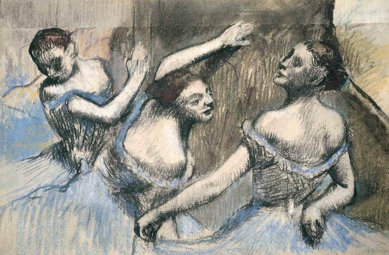 Drei Ballerinen von Edgar Degas