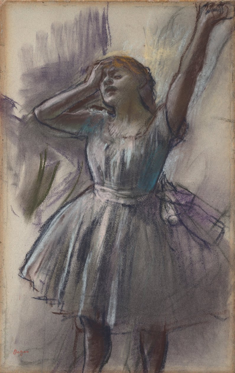 Tänzerin beim Dehnen von Edgar Degas