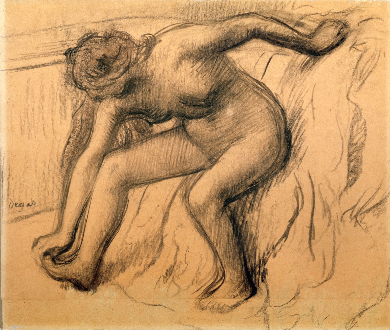 Nach dem Bad, 1892 von Edgar Degas