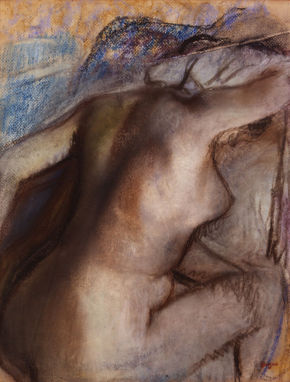 Nach dem Bad, Frau trocknet sich ab von Edgar Degas