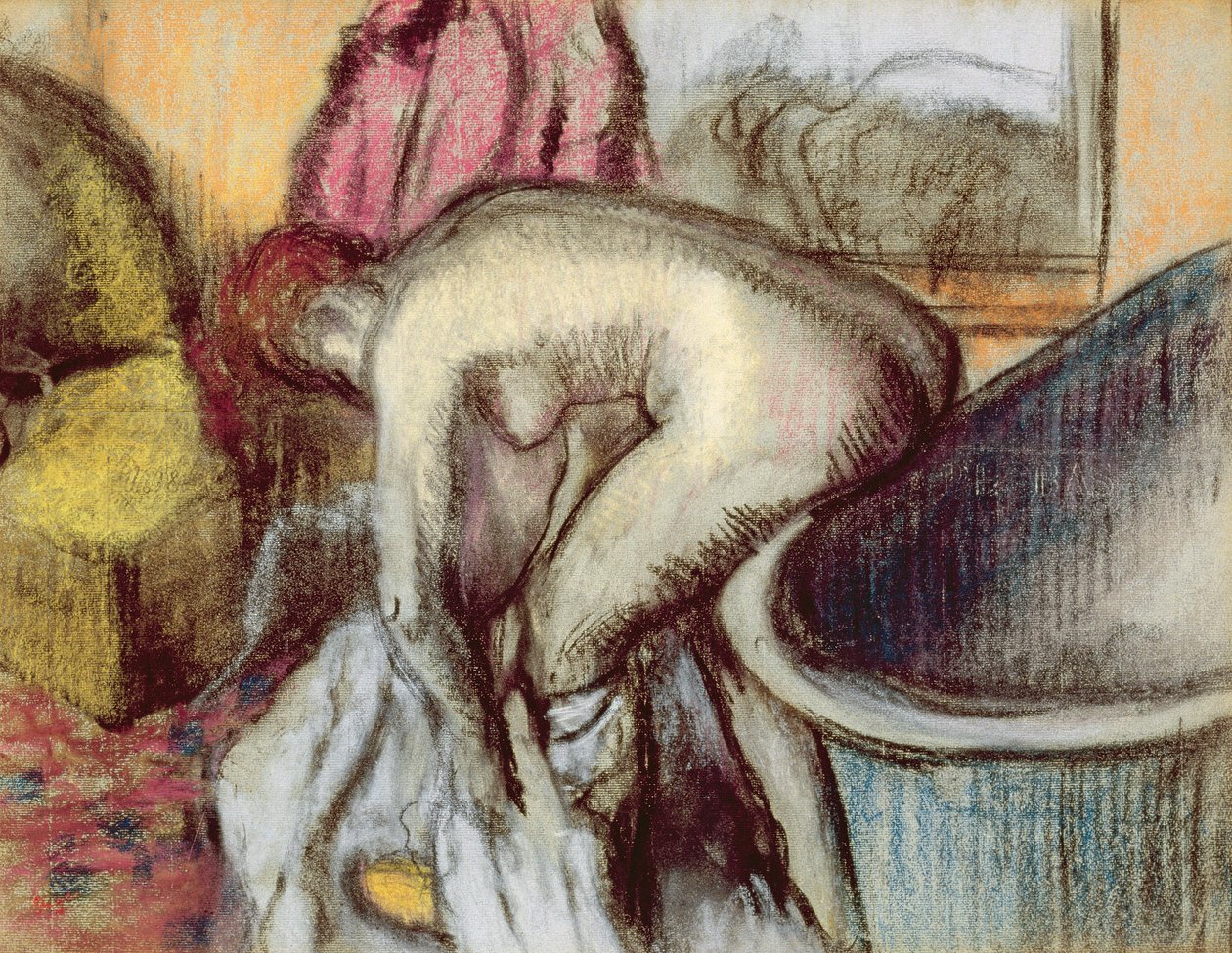 Nach dem Bad von Edgar Degas