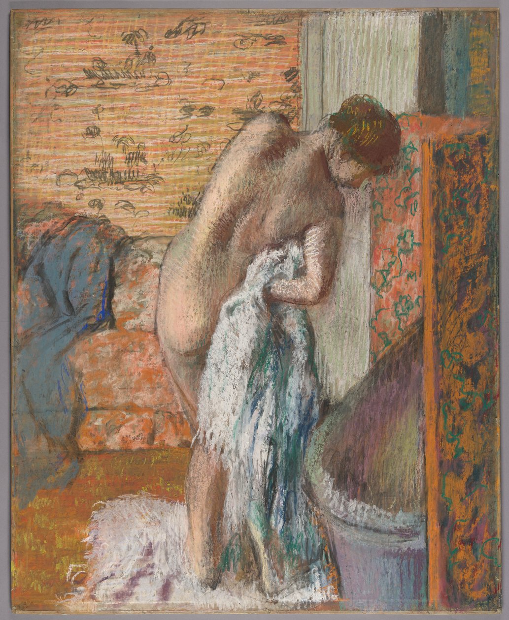 Nach dem Bad (Frau beim Abtrocknen) von Edgar Degas