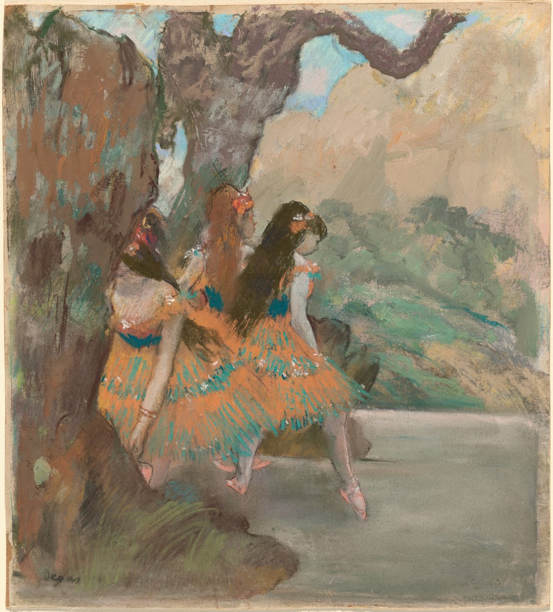 Balletttänzer, ca. 1877 von Edgar Degas