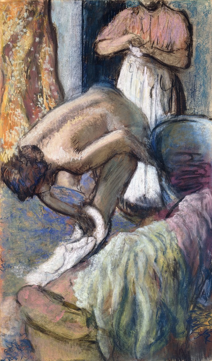 Frühstück nach dem Bad von Edgar Degas