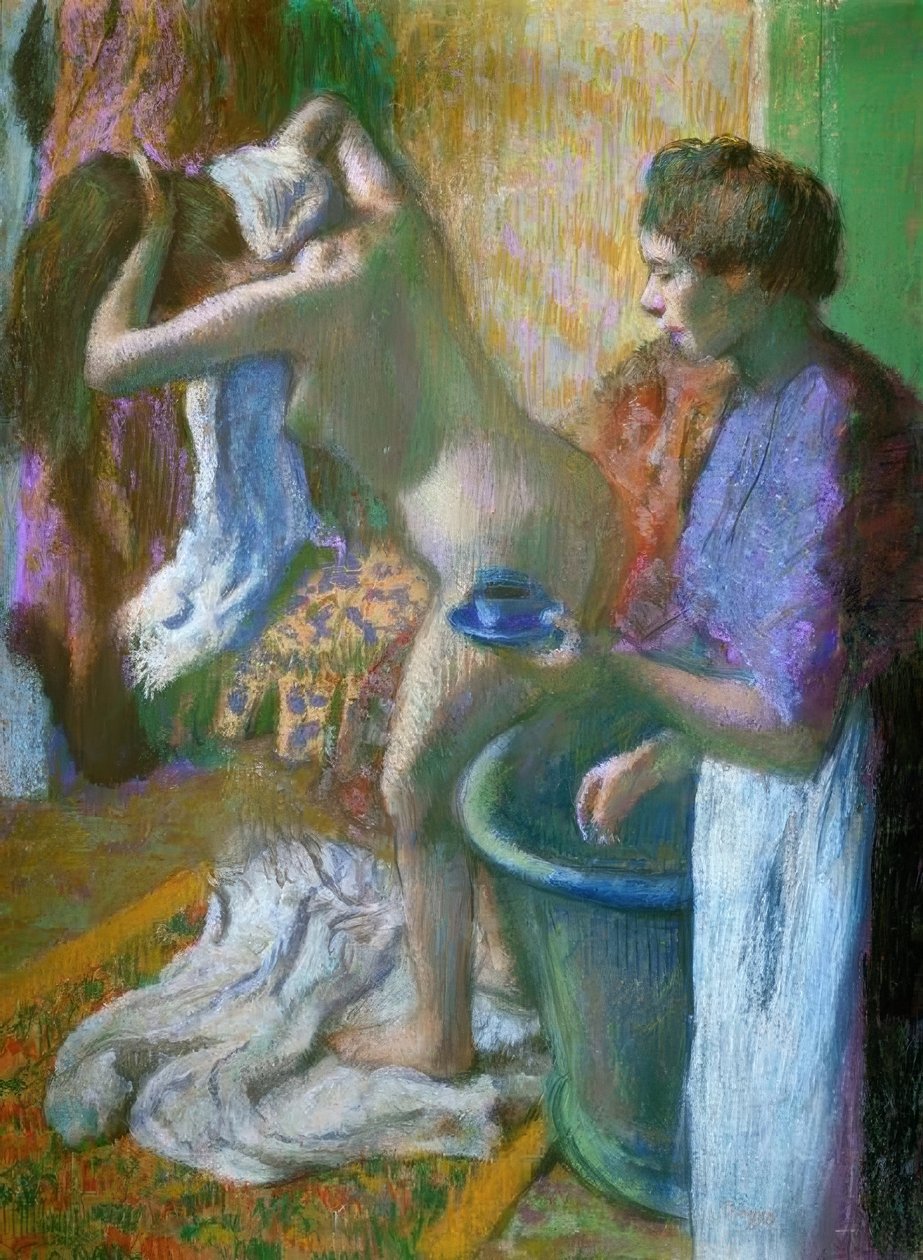 Frühstück nach dem Bad von Edgar Degas