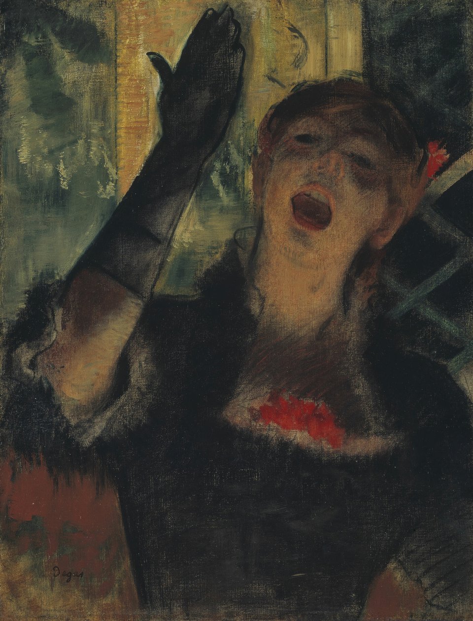 Café Sängerin von Edgar Degas
