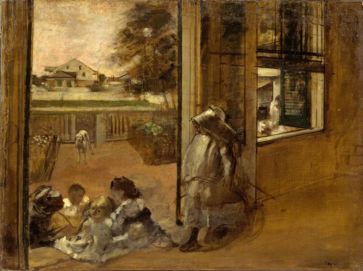 Hof eines Hauses (New Orleans) von Edgar Degas
