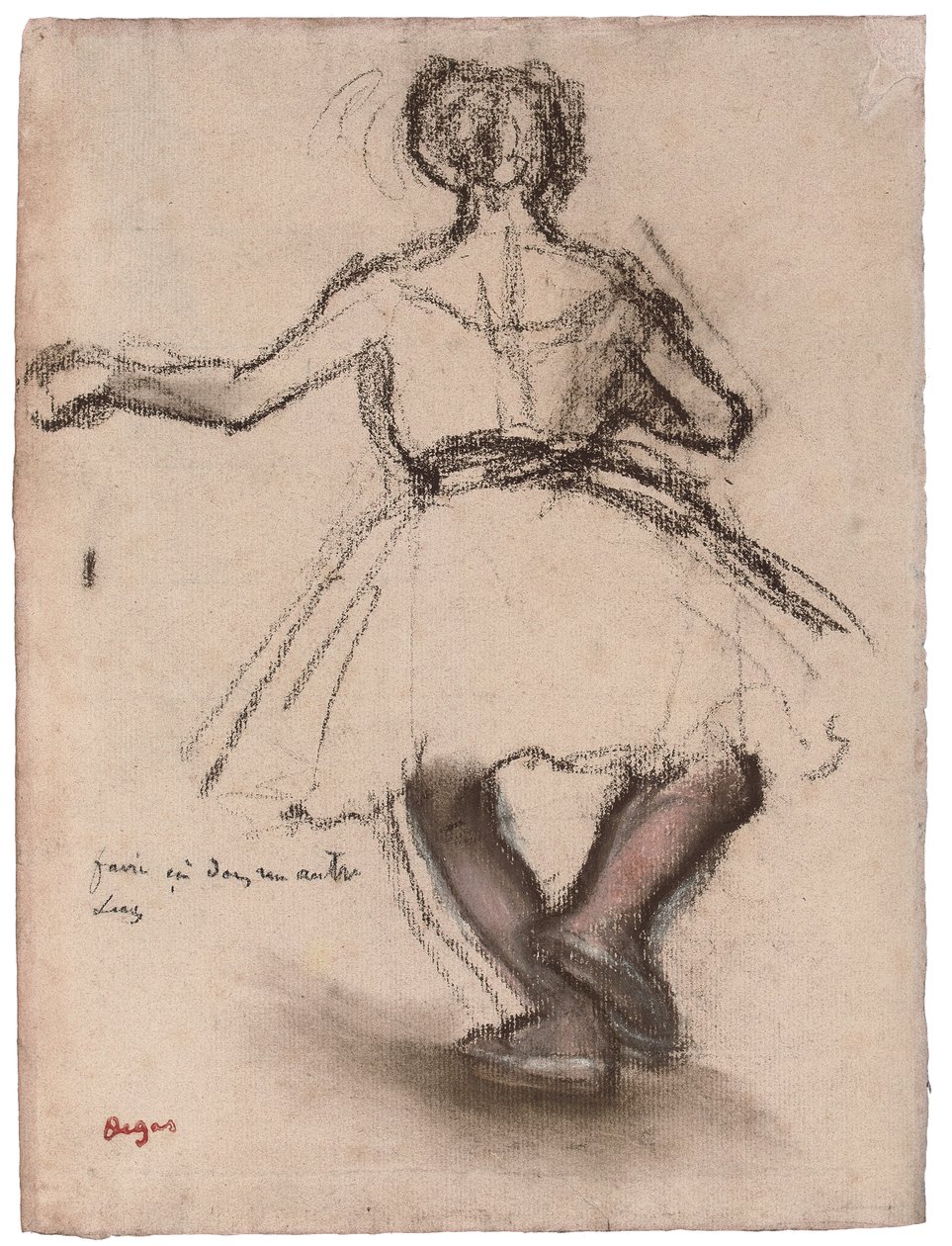 Tänzerin, Rückansicht von Edgar Degas