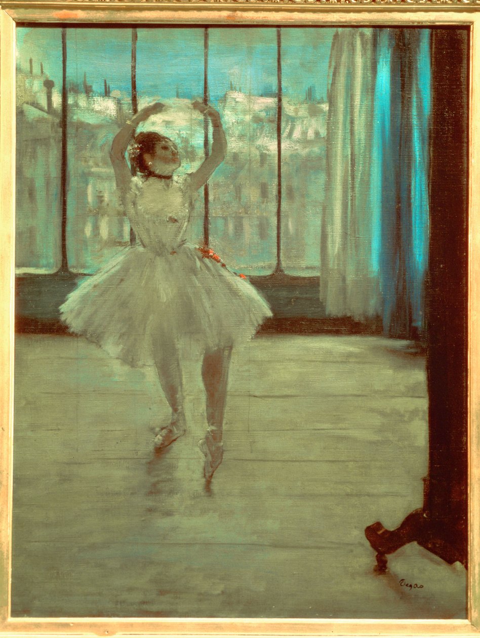 Tänzerin vor einem Fenster von Edgar Degas