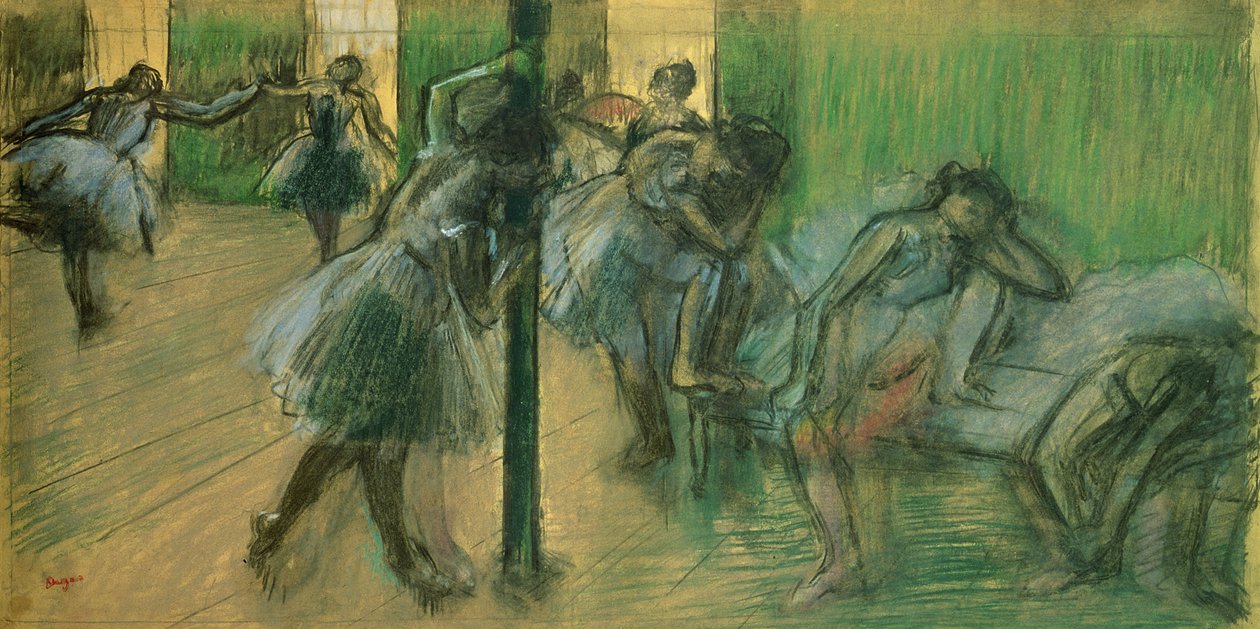 Tänzer beim Proben von Edgar Degas