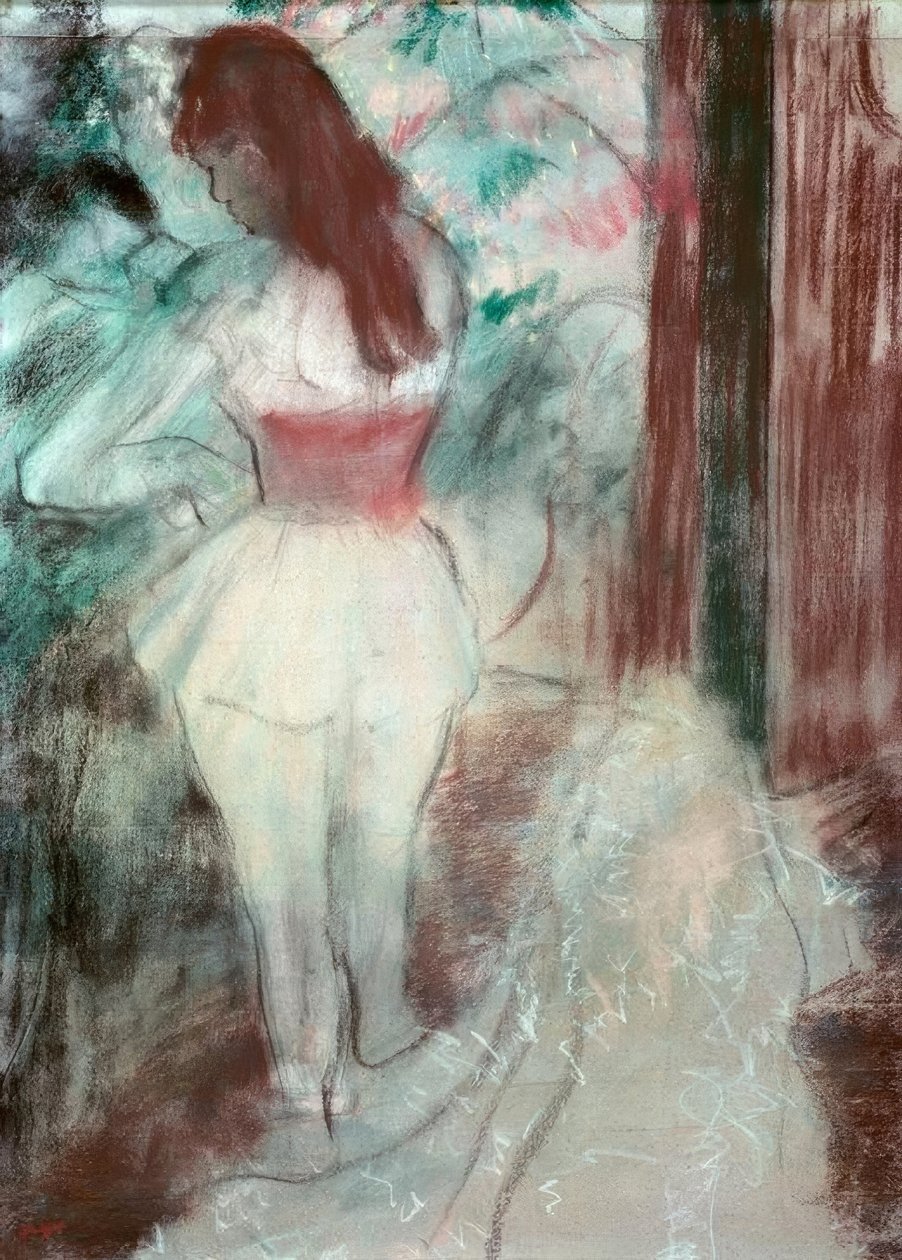Tänzerin beim Ankleiden von Edgar Degas