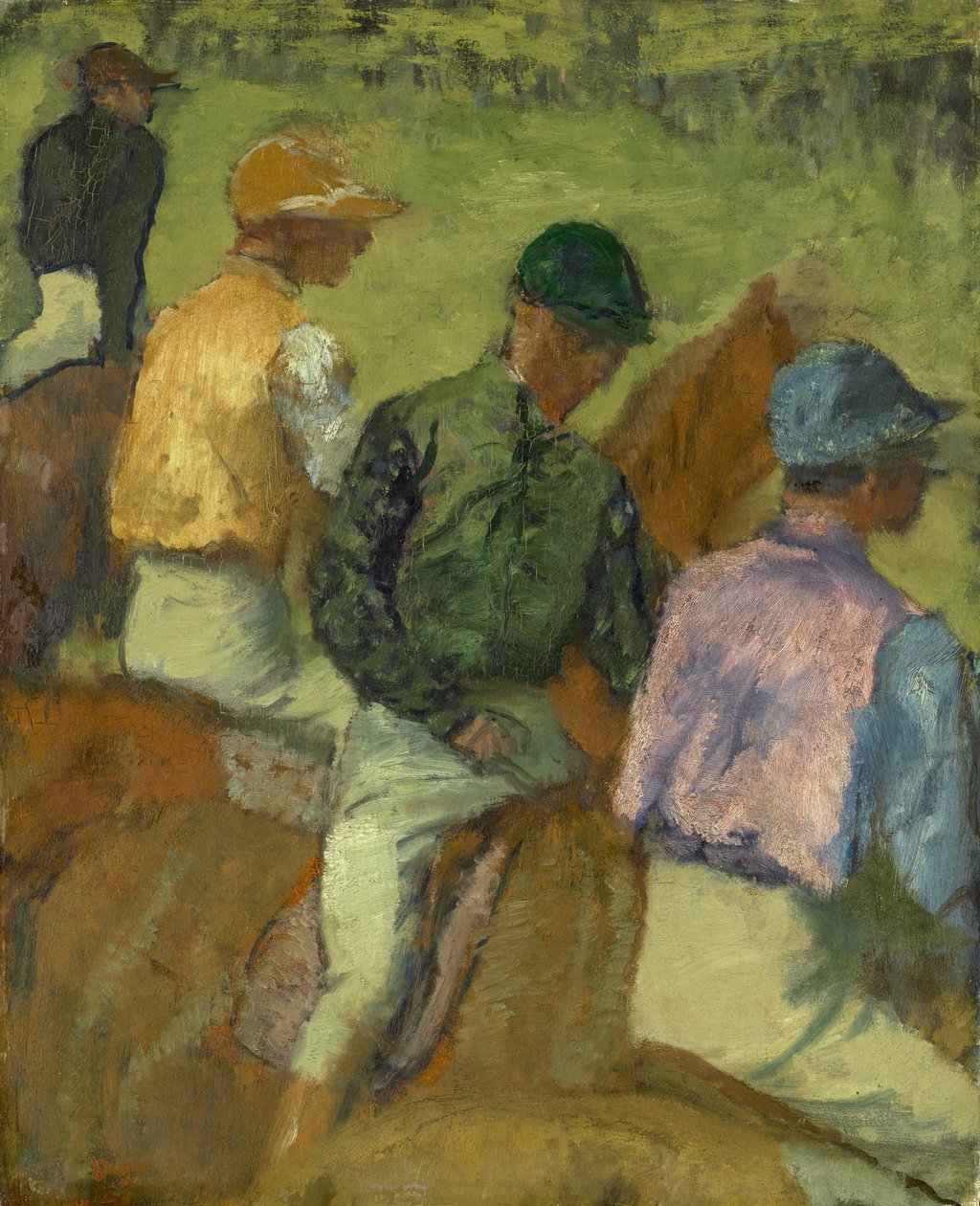 Vier Jockeys, 1889 von Edgar Degas