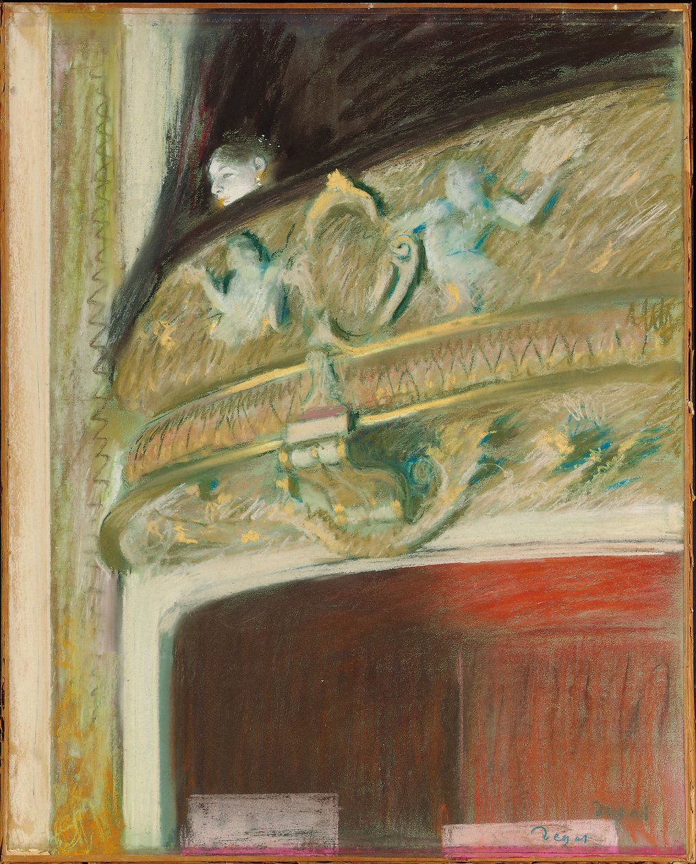 La Loge, 1880 von Edgar Degas