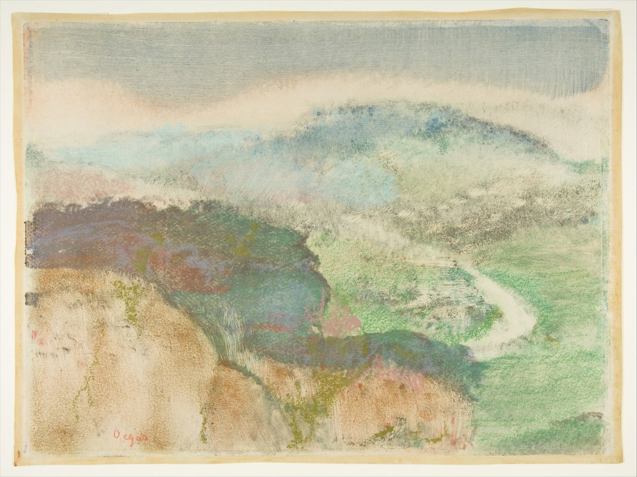 Landschaft, 1892 von Edgar Degas