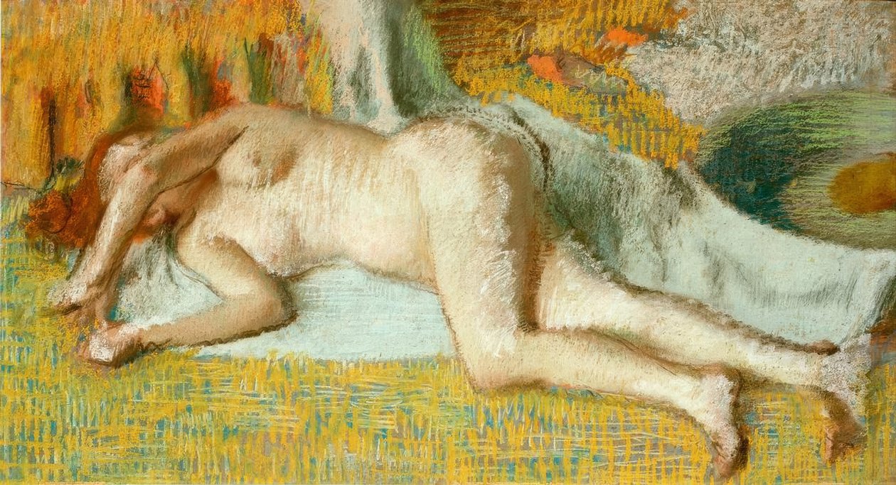 Nach dem Bad von Edgar Degas