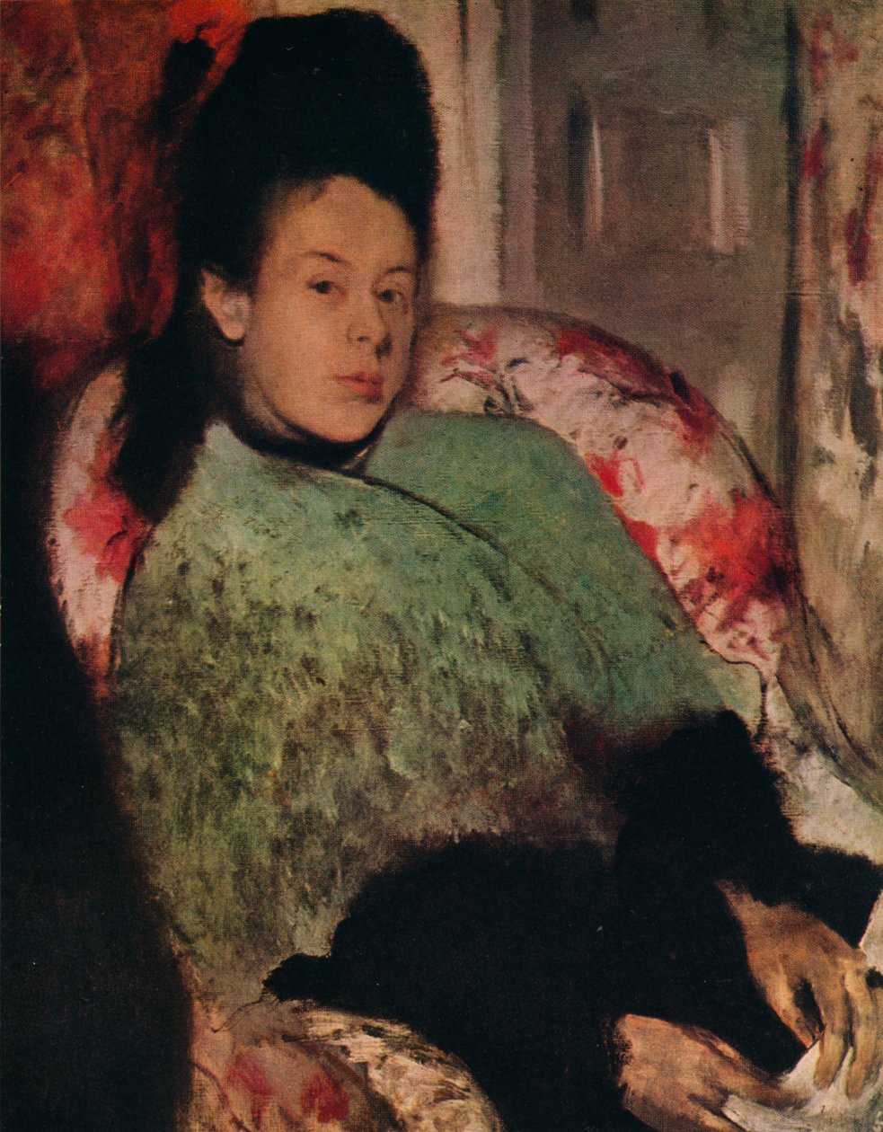 Porträt von Elena Carafa, ca. 1875 von Edgar Degas