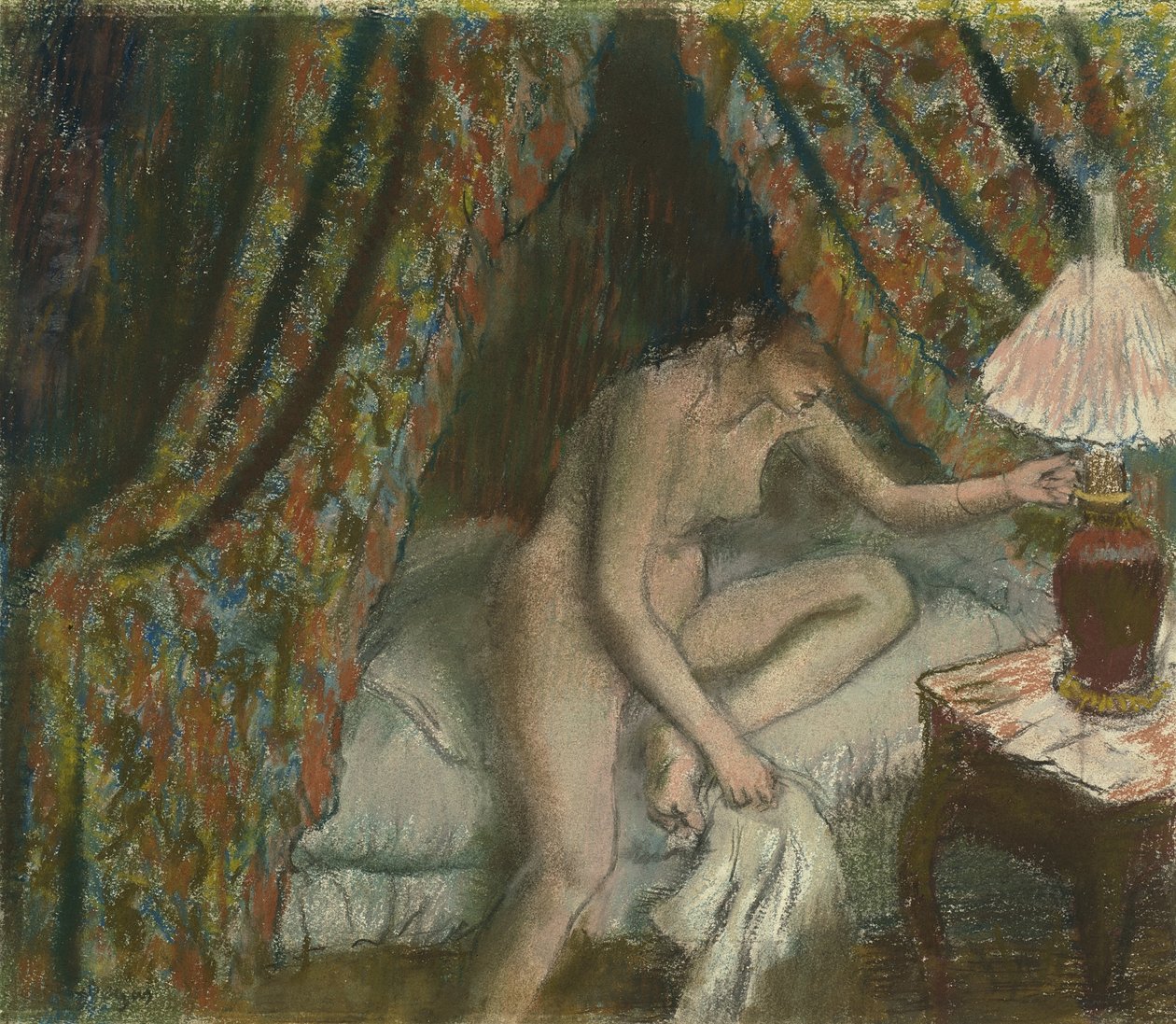 Rückzug, ca. 1883 von Edgar Degas