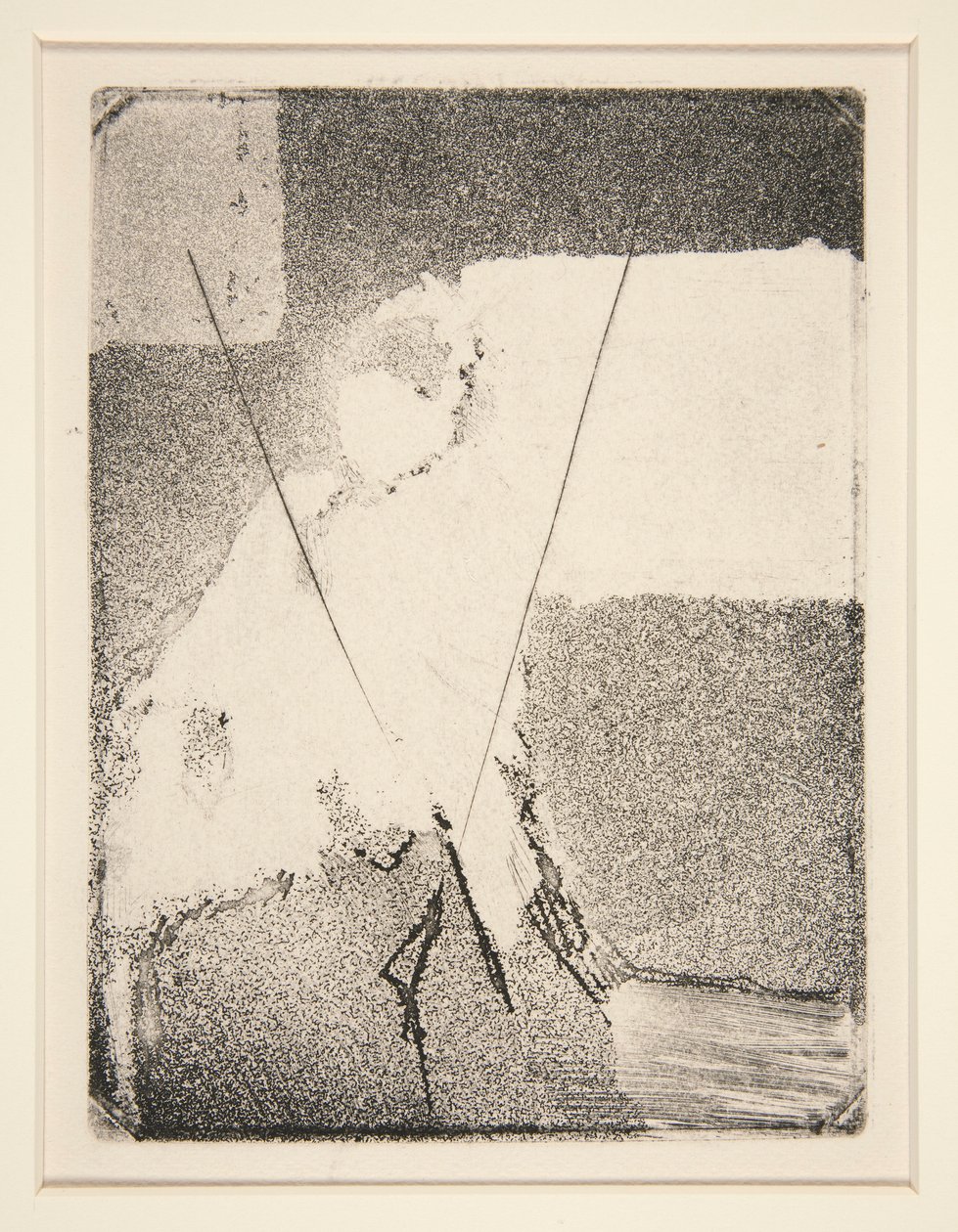 Sitzende Frau mit Haube und Schal von Edgar Degas
