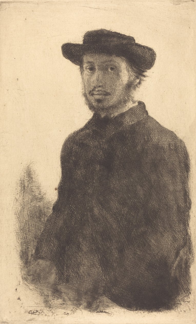 Selbstporträt, ca. 1857 von Edgar Degas