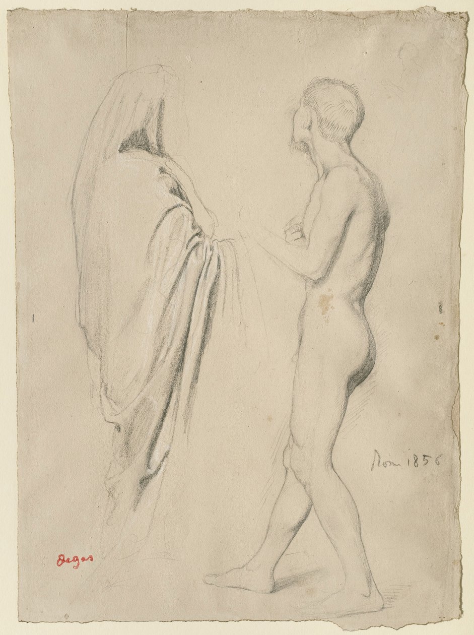 Studie für "Dante und Virgil" von Edgar Degas