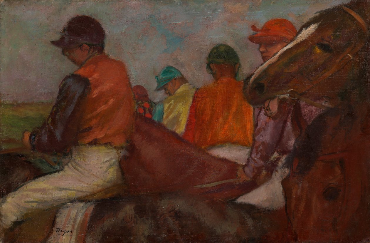 Die Jockeys von Edgar Degas