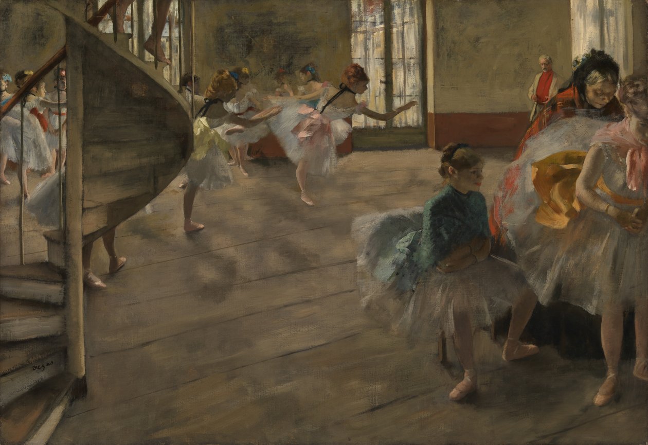 Die Probe, ca. 1877 von Edgar Degas